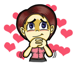 Jaidee Office Worker English sticker #6153049