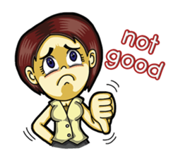 Jaidee Office Worker English sticker #6153050