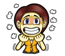 Jaidee Office Worker English sticker #6153051