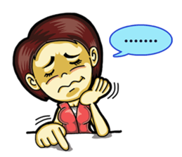 Jaidee Office Worker English sticker #6153052