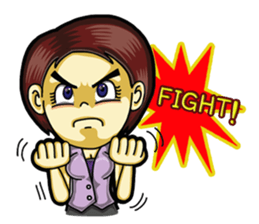 Jaidee Office Worker English sticker #6153054