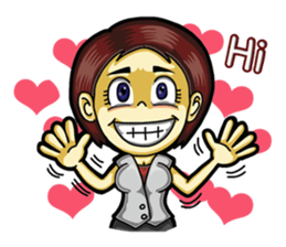 Jaidee Office Worker English sticker #6153055