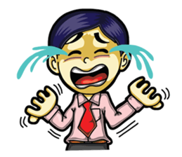 Undaa Office Worker English sticker #6153382