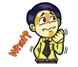 Undaa Office Worker English sticker #6153384