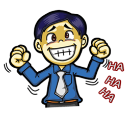 Undaa Office Worker English sticker #6153385