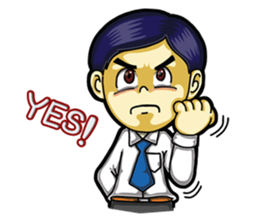 Undaa Office Worker English sticker #6153395