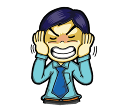 Undaa Office Worker English sticker #6153397