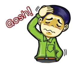 Undaa Office Worker English sticker #6153402