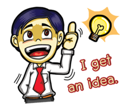 Undaa Office Worker English sticker #6153406