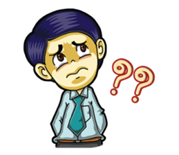 Undaa Office Worker English sticker #6153407