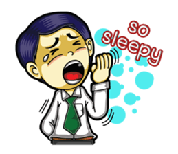 Undaa Office Worker English sticker #6153408