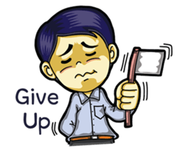 Undaa Office Worker English sticker #6153413