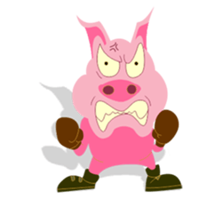 Puffy Pig sticker #6229853