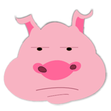 Puffy Pig sticker #6229858