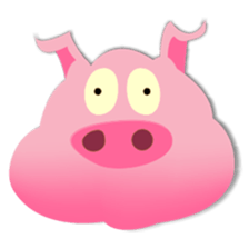 Puffy Pig sticker #6229860