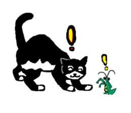 silver cat punch sticker #6236577