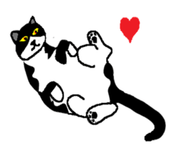 silver cat punch sticker #6236606