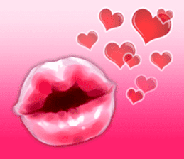 Pink lips! sticker #6311963