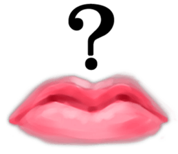 Pink lips! sticker #6311993