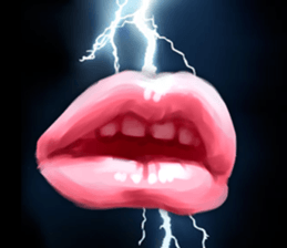 Pink lips! sticker #6311994