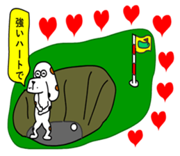 Of calico dog santaro2 sticker #6504206