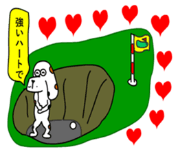 Of calico dog santaro2 sticker #6504206