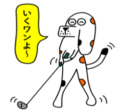 Of calico dog santaro2 sticker #6504222