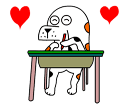 Of calico dog santaro2 sticker #6504225