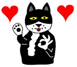 silver cat punch2 sticker #6516837