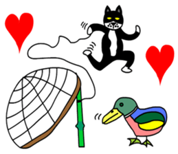 silver cat punch2 sticker #6516839