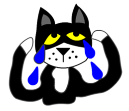 silver cat punch2 sticker #6516845