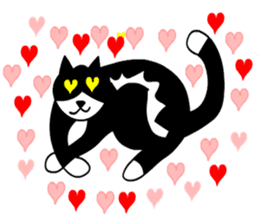 silver cat punch2 sticker #6516848