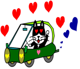 silver cat punch2 sticker #6516852