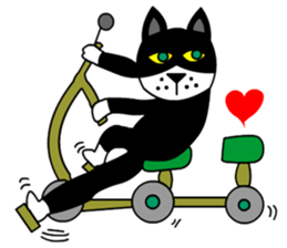 silver cat punch2 sticker #6516859