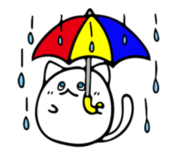 white cat beautiful life sticker #6556118