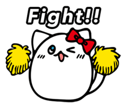 white cat beautiful life sticker #6556119