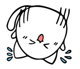 white cat beautiful life sticker #6556134