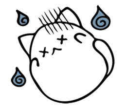 white cat beautiful life sticker #6556138