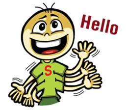 Six hand alien(English) sticker #6626488