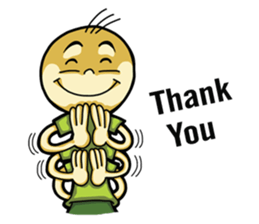 Six hand alien(English) sticker #6626492