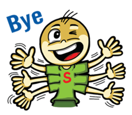 Six hand alien(English) sticker #6626495