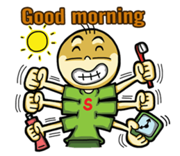 Six hand alien(English) sticker #6626500