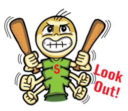 Six hand alien(English) sticker #6626502