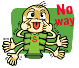 Six hand alien(English) sticker #6626508