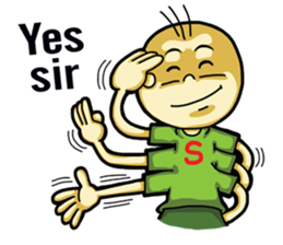 Six hand alien(English) sticker #6626510