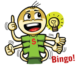 Six hand alien(English) sticker #6626513