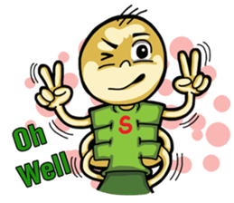 Six hand alien(English) sticker #6626516