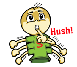 Six hand alien(English) sticker #6626518