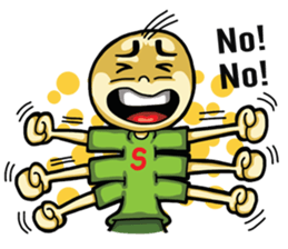 Six hand alien(English) sticker #6626519