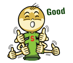 Six hand alien(English) sticker #6626520